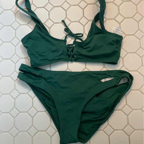 Emerald Green Romi L Space Bikini Set - Picture 9 of 11